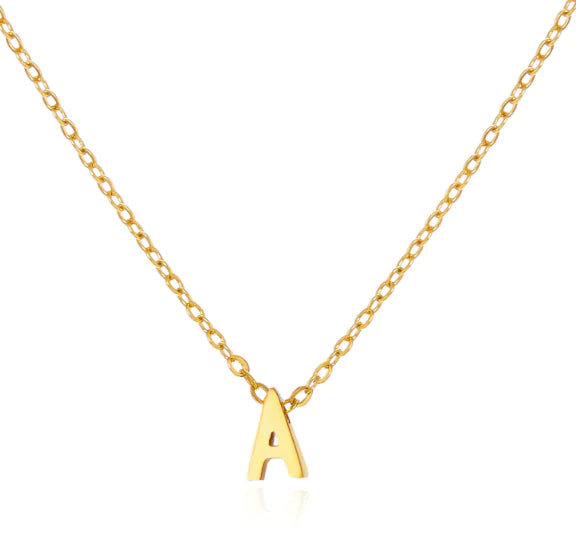 Cadena de acero inoxidable con letra mayúscula